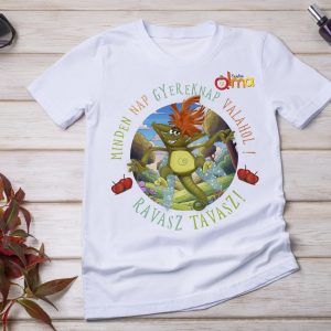 Minden nap gyereknap valahol tavaszi mintás póló