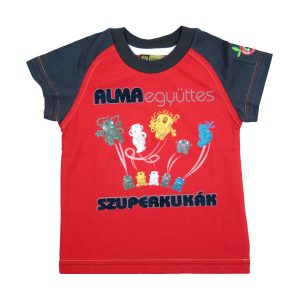 Szuperkukás FIÚ póló piros